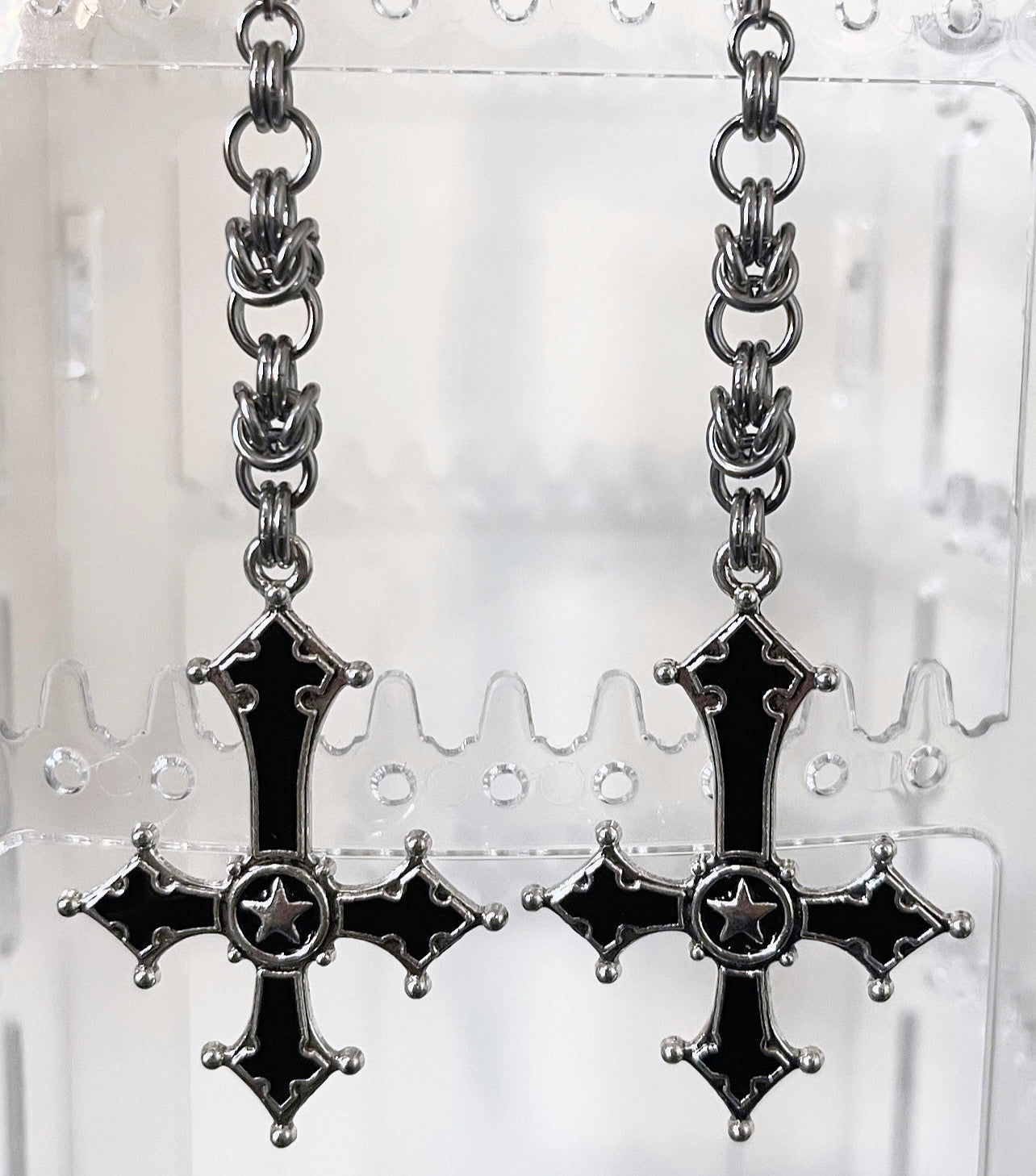 Star Cross Earrings